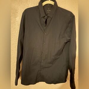 Classic Men's Black Dress Shirt - Olando